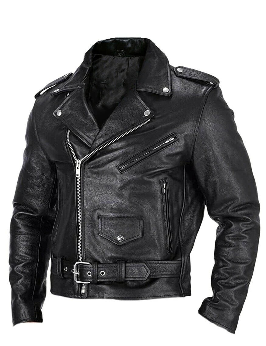 2023 Mens Fashion Leather Jacket Slim Fit Stand Collar PU Jacket Male Anti-wind Motorcycle Lapel Diagonal Zipper Jackets Men Pi-Mart