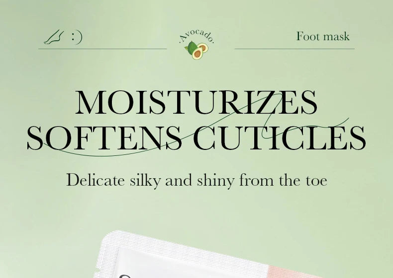 6 Pairs SADOER Fruits Foot Mask Moisturizing Foot Peeling Mask Exfoliating For Feet Spa Pedicure Exfoliant Feet Skin Care Pi-Mart