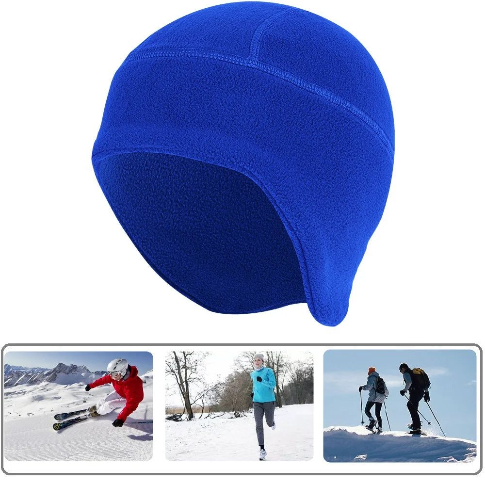 Waterproof Windproof Winter Warm Knit Beanie Fishing Hat Cap, Slouchy Soft Black Headwear Great for Winter Ski Walking Running Pi-Mart
