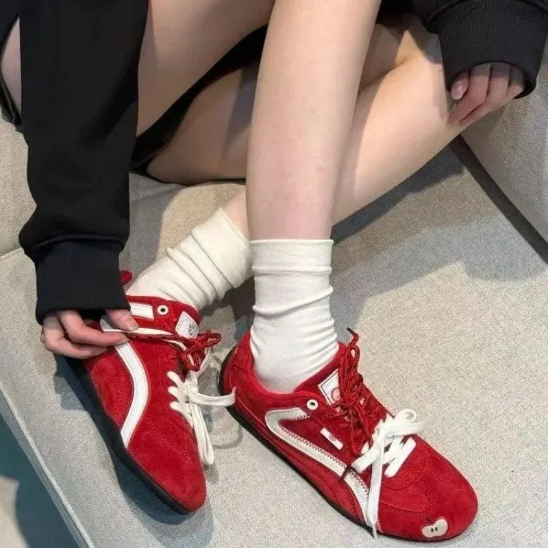 Luxury Brand Women Sneakers Flats Sport Tennis Shoes Women Summer Running Sport  Shoes Walking Hiking Lace Up Zapatos De Mujer LadyShow.Store