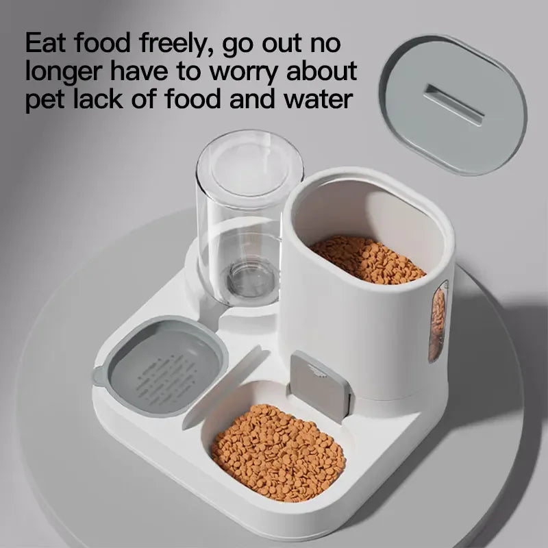 Automatic Gravity Cat Water Dispenser Feeder Spill-Proof Large Capacity One-Piece Design Pet Supplies Pi-Mart