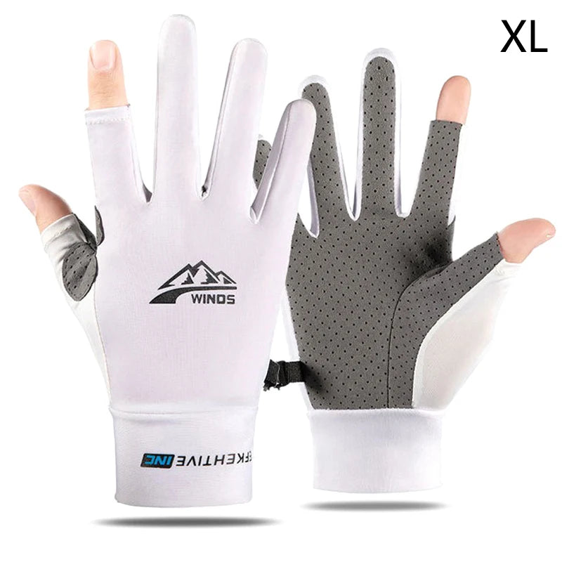 Winter Fishing Gloves 2 Finger Flip Waterproof Winter Gloves Windproof Photograph Men Women Warm Protection Fish Angling Gloves Pi-Mart