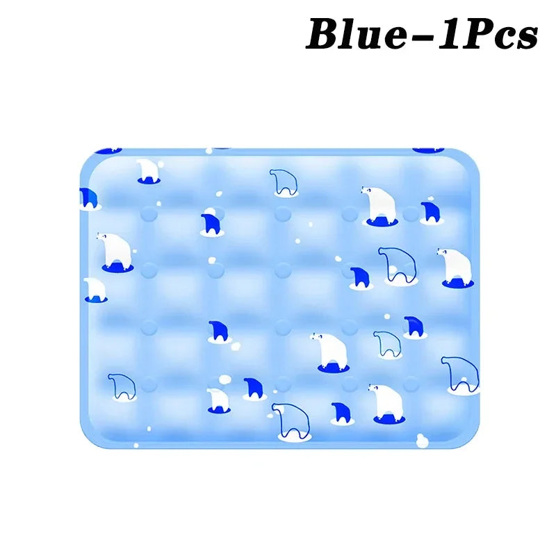 Large Pet Cooling Mat for Summer Heat Relief Reusable Breathable Gel Freeze Panel for Dogs Cats Indoor Outdoor Crate Bed Pi-Mart