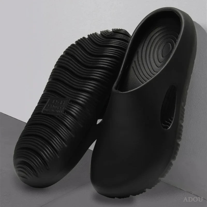 EVA Bread Men's Anti-Slip Odor-Resistant Outdoor Sandals Sports Beach Slippers for Casual Comfortable Footwear Pi-Mart