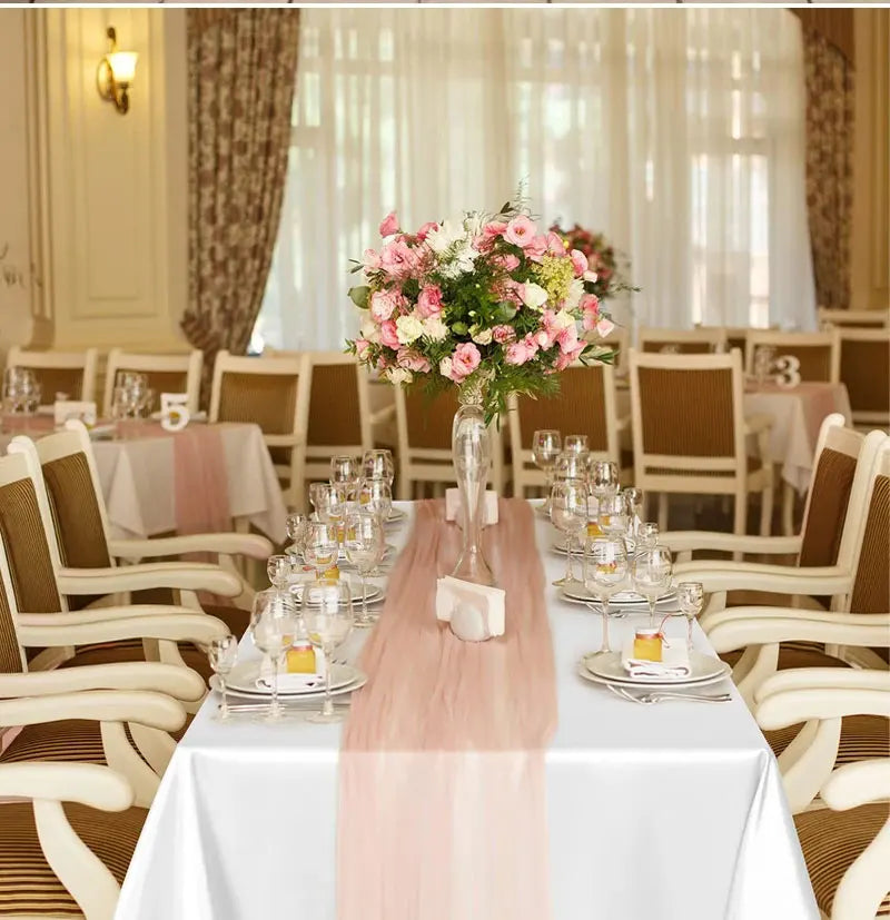 Rectangle Wedding Satin LargeTablecloth Bright Smooth Silk Table Cover Christmas Anniversary Dining Party high-end Table Decor Pi-Mart