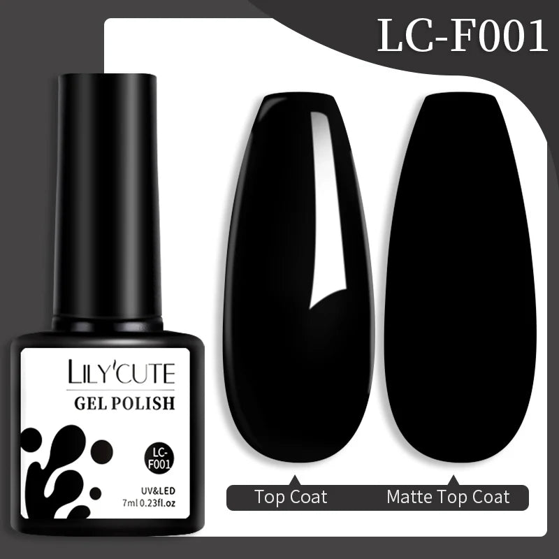 LILYCUTE 7ML Jelly Amber Gel Nail Polish Brown Crystal Translucent Dull Color Nail Art Gel Semi Permanent UV Gel Polish Varnish Tri Light Beauty