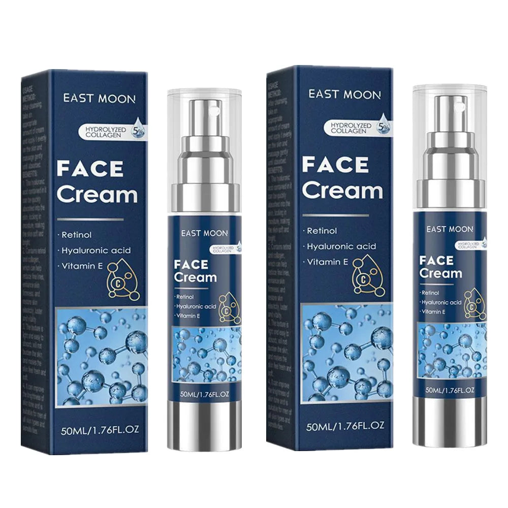 Retinol Face Cream for Men Firming Lifting Brightening Fade Fine Lines Anti Puffiness Moisturizing Nourishing Facial Skin Care Pi-Mart