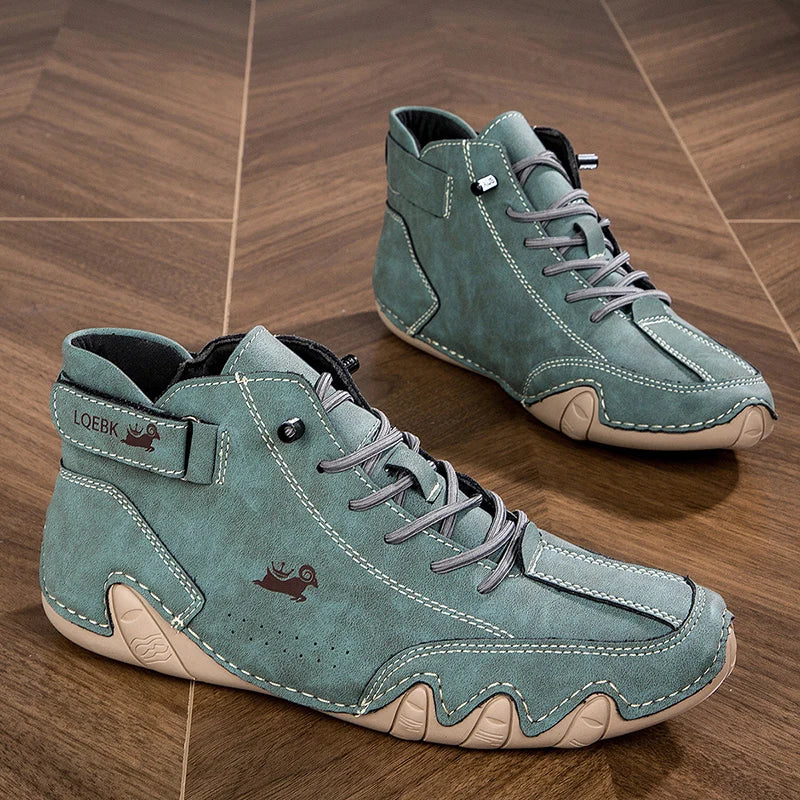 Leather Casual Shoes Sneakers for Men Fashion Outdoor Walking Loafers Shoes Comfortable Footwear Luxury Man Boots 2024 New In Pi-Mart
