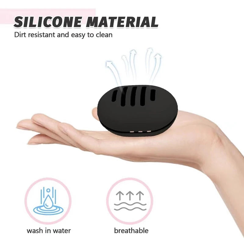 1PC Makeup Sponge Holder Eco-Friendly Silicone Multi-hole Beauty Sponge Storage Case Travel Protable Cosmetic Puff Holder Box Pi-Mart