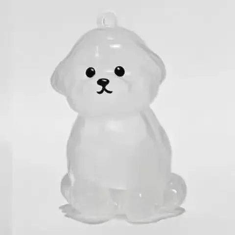 Transparent Dog Hair Storage Pendant Dog Hair Collector Keychain Pet Hair Memorial Bottle for Pet Lovers DIY Memorial Keychain Pi-Mart