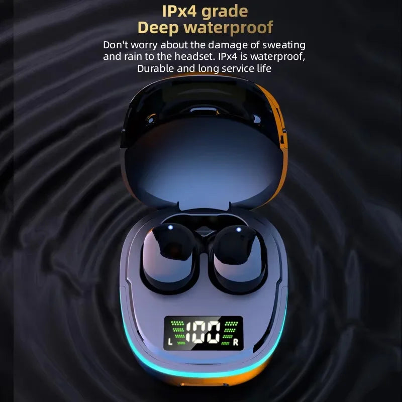 G9S Bluetooth 5.1 In Ear Wireless Earbuds LED Power Display Low Latency Gaming HiFi Stereo Sports Headphones Pi-Mart