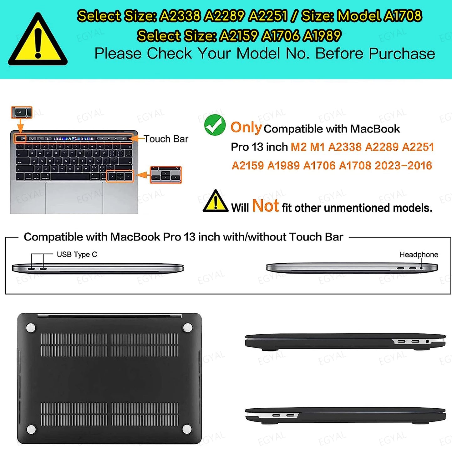 Laptop Case for Macbook Air 13 Case 2026 Neo A18 Pro 16 M3 Funda M1 Pro 13 M5 Air 13.6 15 for Macbook Pro 14 Case M5 M4 2025 M2 Pi-Mart