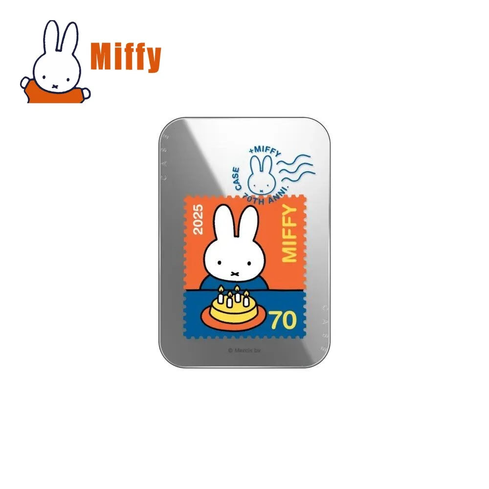 Kawaii Miffy Magnetic Phone Stand Cute Mirror Surface Foldable Portable Desk Holder Smartphone Viewing Streaming Girl Gift Pi-Mart