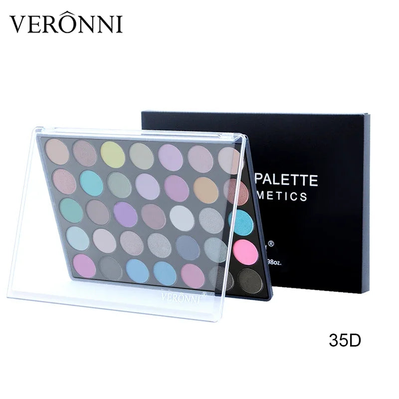 35 Color Eyeshadow Tray Daily Makeup Matte Lasting Nightclub Eyeshadow Pearl Fine Shimmer Waterproof Is Not Easy To Faint Pi-Mart
