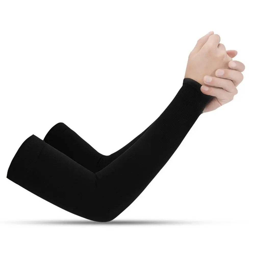 2Pcs Arm Sleeves Warmers Sports Sleeve Sun UV Protection Hand Cover Cooling Warmer Running Fishing Cycling Pi-Mart