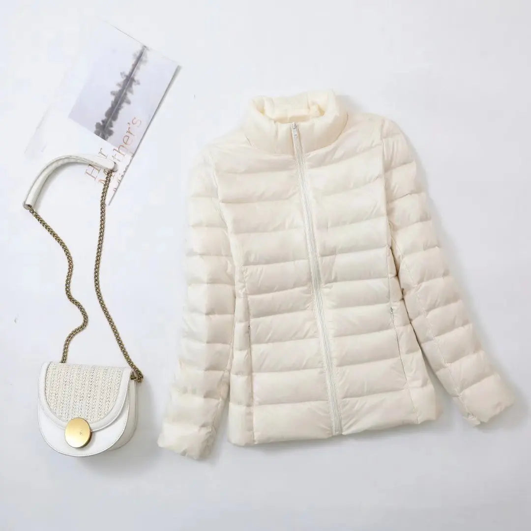 8XL Cheap Ultra Light Down Winter Warm Hooded Feather Puffer Jacket For Girl Short Spring Autumn Coat Female Women Big Size Duck LadyShow.Store