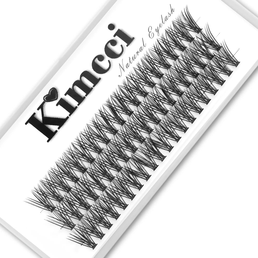 Kimcci 60knots/Case Natural False Eyelash Extension Makeup 30P Mink Individual Faux Eye Lashes Professional Fake Grafting Cilias Pi-Mart
