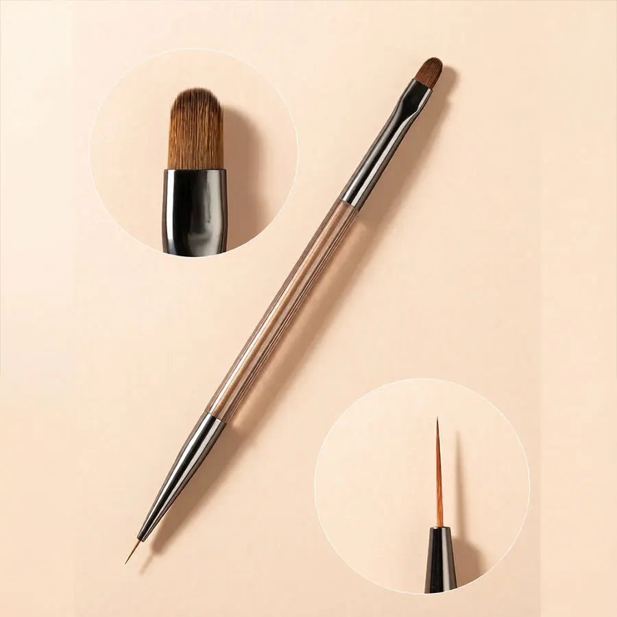 Acrylic Nail Brush Set Acrylic Powder Brush PolyExtension Gel Brush Nail Polish Carving Pen ForWomen Home Solon Diy Nail Art Brushes NailPen,Pinceau Ongle Gel Tri Light Beauty