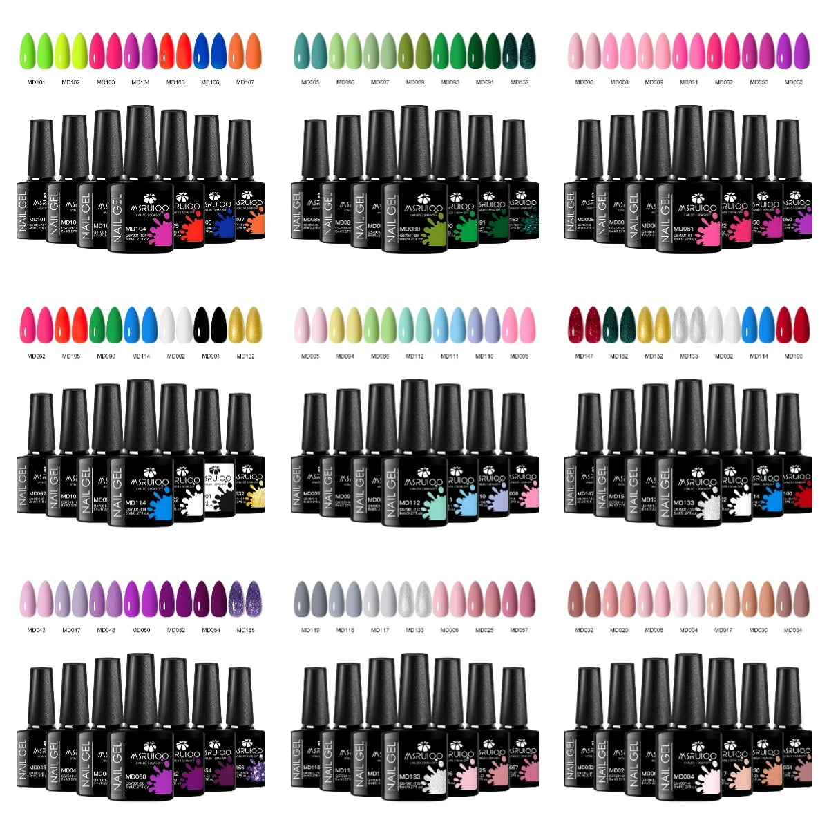 7pc Nail Gel Polish Set DIY Nail Art Design All For Decoration Soak Off UV Gel Long Lasting Manicure Painting Gel Vernis Kits Tri Light Beauty