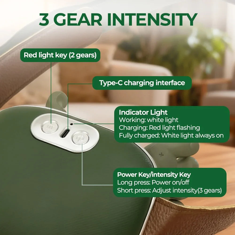 Bionic Finger Neck Shoulder Massager Wireless Neck Cervical Trapezius 4D Kneading Body Back Hand Massage Shawl Brushless Motor Tri Light Beauty