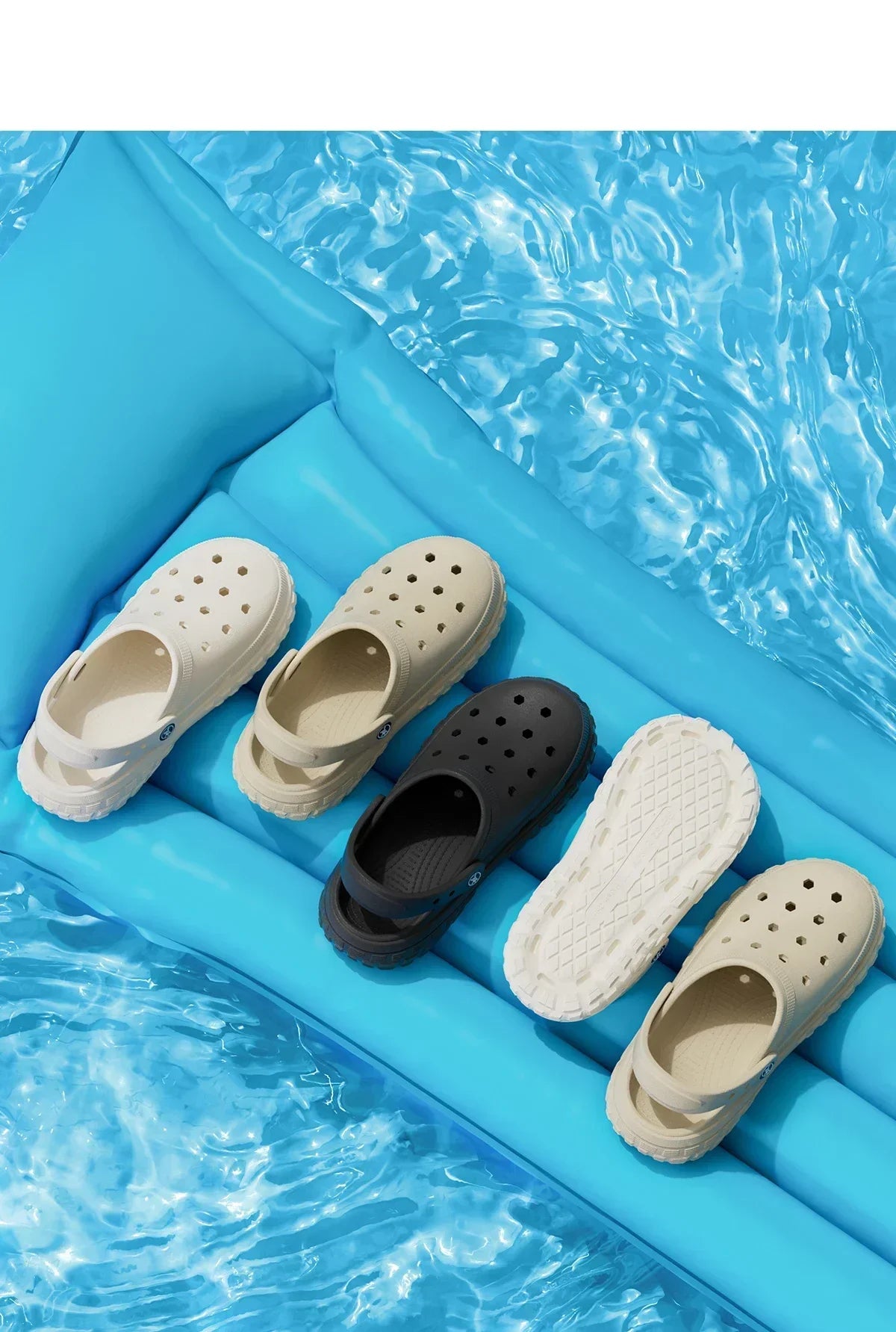 2026 Summer Hollow Out Closed Toe Non-slip Sandals Soft Bottom Sandals Men Lightweight Thick-soled Garden Shoes Pi-Mart