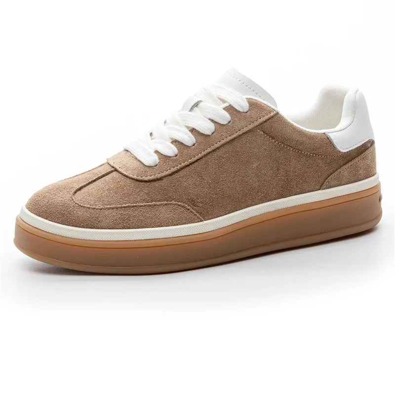 MORAZORA 2026 New Genuine Leather Shoes Women Sneakers Lace Up Spring Summer Fashion Platform Flats Ladies Casual Shoes Pi-Mart
