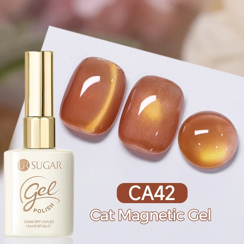 UR SUGAR 15ml Cat Magnetic Gel Nail Polish 30 Colors Semi Permanent Magnetic Gel UV/LED Soak Off Painting Vanrish Design Tri Light Beauty