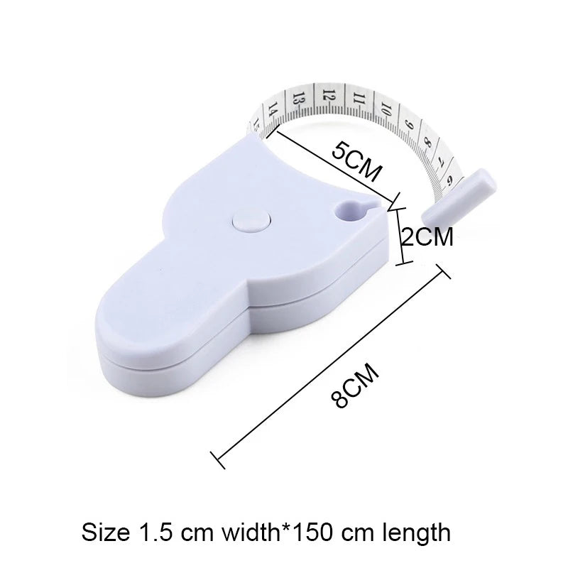 Portable Fitness Telescopic Health Tape Measure With Handle Torch Y-shaped Tape Measure Waist Circumference Tape Measure Pi-Mart