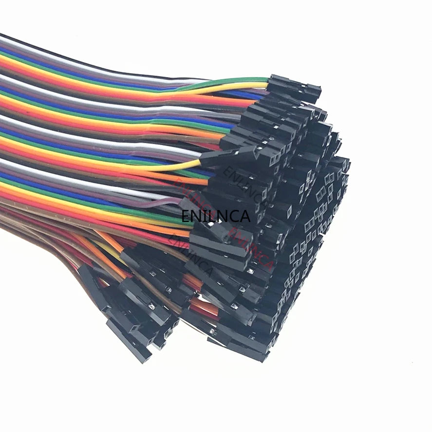 40-120pcs Dupont Line 10CM 20CM 30CM 40Pin Male to Male + Male to Female Female to Female Jumper Wire Dupont Cable for  DIY KIT Pi-Mart