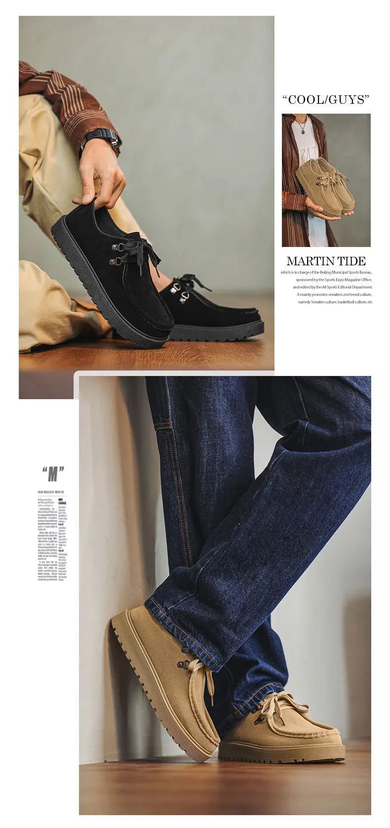 Men Thick Soled Sneakers Fashion Spring/Autumn Soft Board Shoes Personalized Trend Versatile Multi Functional Men Casual Shoes Pi-Mart