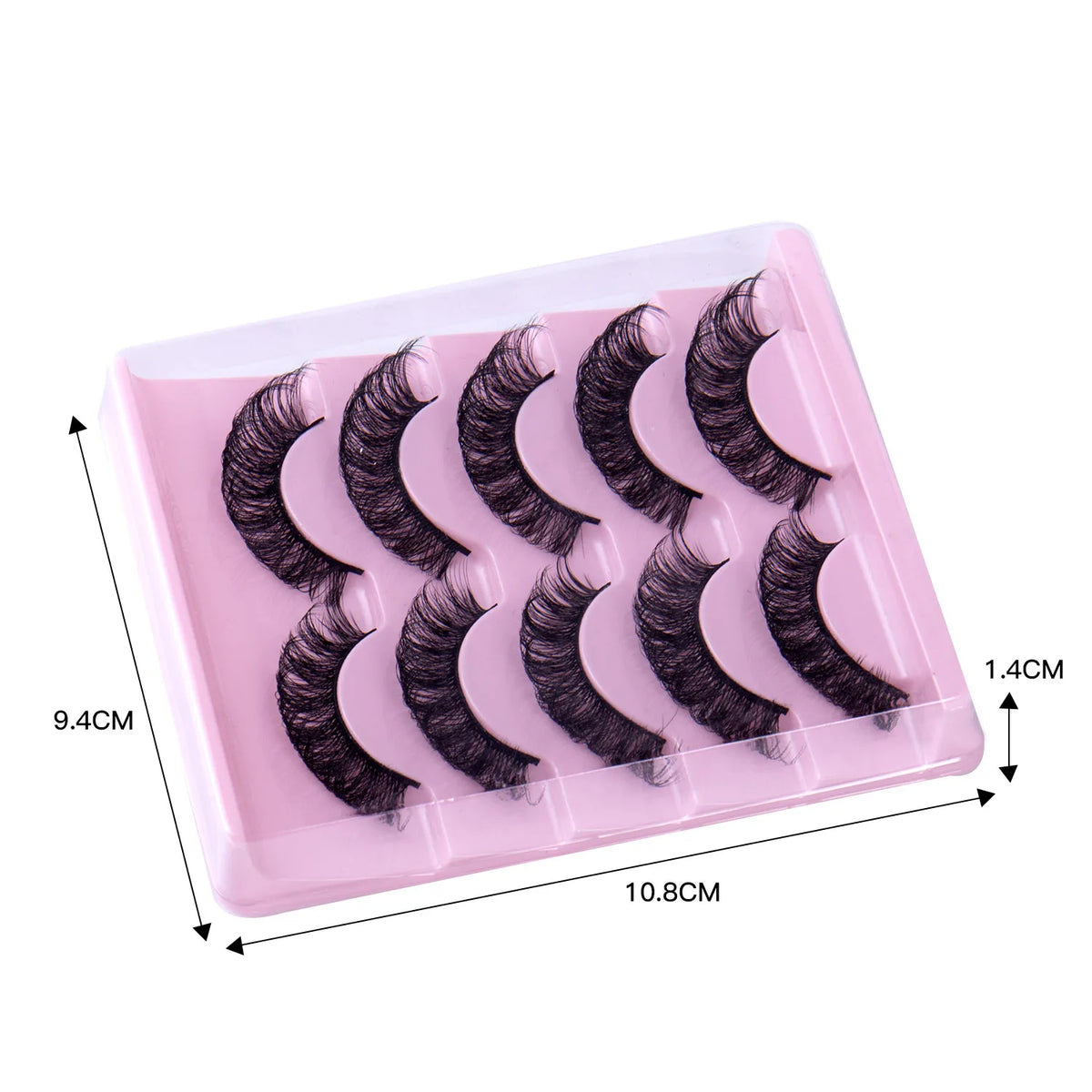 Fashion Russian Strip Lashes 2/5/10 Pairs 3D Mink Lashes Natural Eyelashes Dramatic False Eyelashes Wholesale Eyelash Extension Pi-Mart