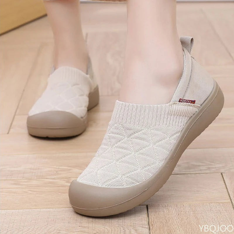 Spring and Autumn Fashion New Lightweight and Comfortable Women's Single Shoes with Soft Surface One Step Stepping Women's Shoes Pi-Mart