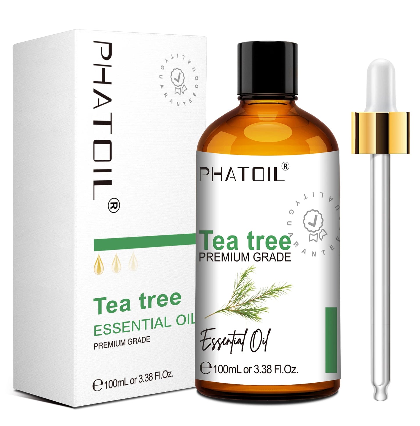 PHATOIL Natural Essential Oil for Diffuser Candle Making-100ml Sandalwood Eucalyptus Citronella Lavender Vanilla Essential Oils Pi-Mart