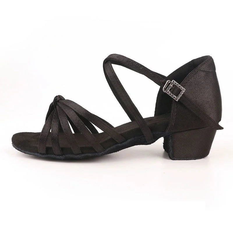 CLYFAN Children Dance Shoes for Girls Ballroom Latin shoes Ladies Modern Tango Dancing Women Latin Shoes Salsa Sandals LadyShow.Store