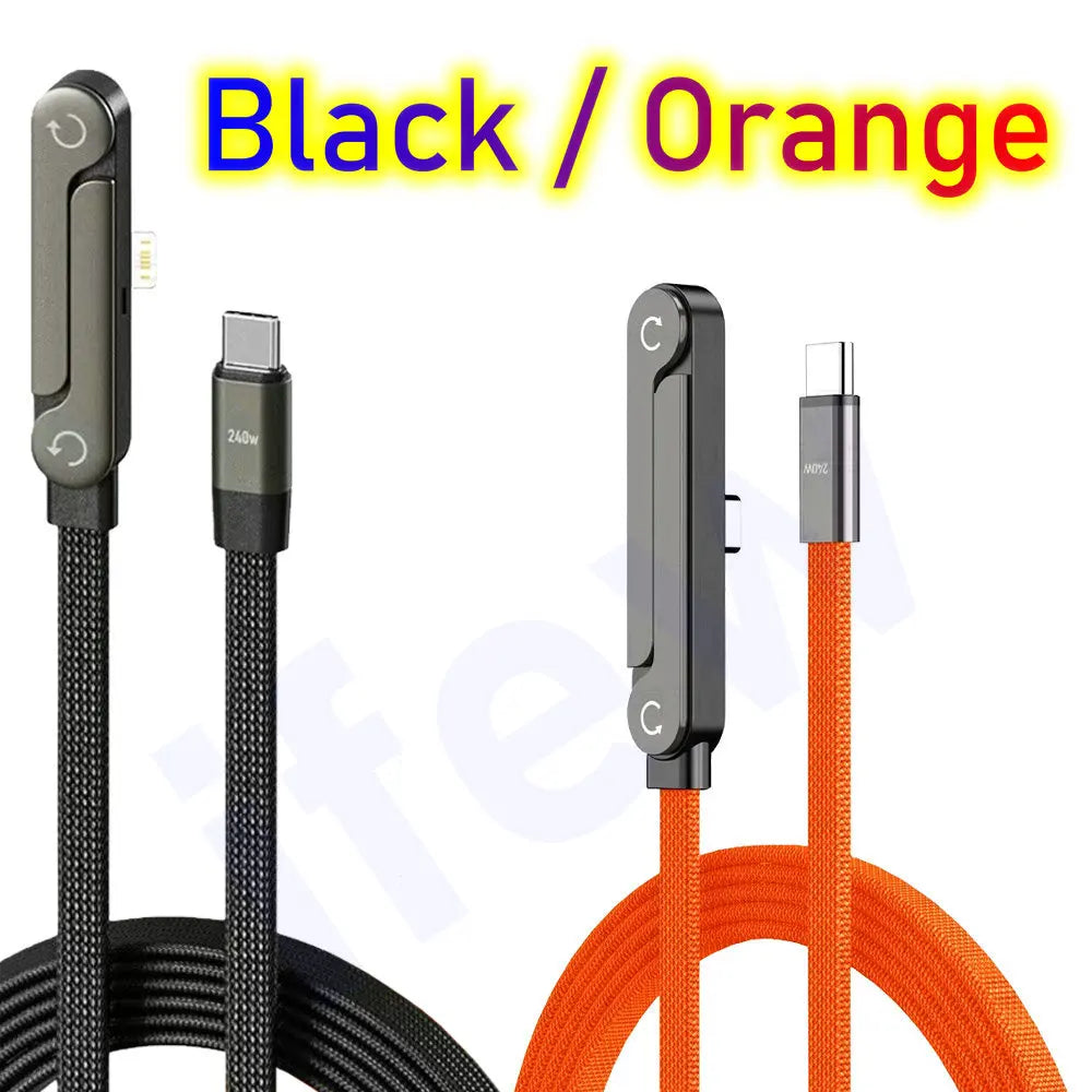 USB Type C Flat Phone Charger Fast Charging Cable C Kick Cable Stand Invisible Support Foldable Holder Charge Bracket For iPhone Pi-Mart