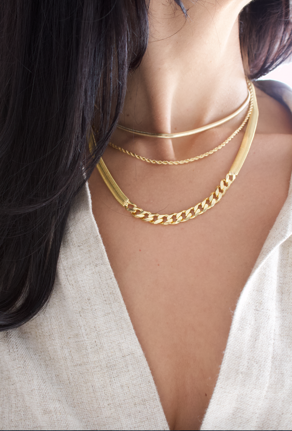 Thick Half Cuban Half Snake Chain Necklace / Bracelet (F102B)(I536) LuxuryLifeWay Online Store