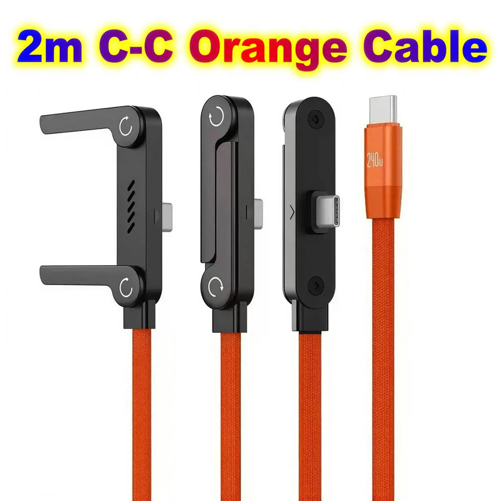 USB Type C Flat Phone Charger Fast Charging Cable C Kick Cable Stand Invisible Support Foldable Holder Charge Bracket For iPhone Pi-Mart