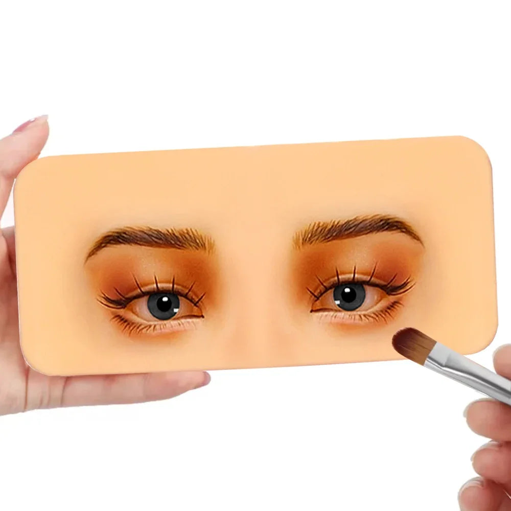 Premium 5D Silicone Eyebrow Tattoo Practice Training Skin Pad for Eye Permanent Makeup Board Beauty Academy Cosmetic Synthetic Pi-Mart