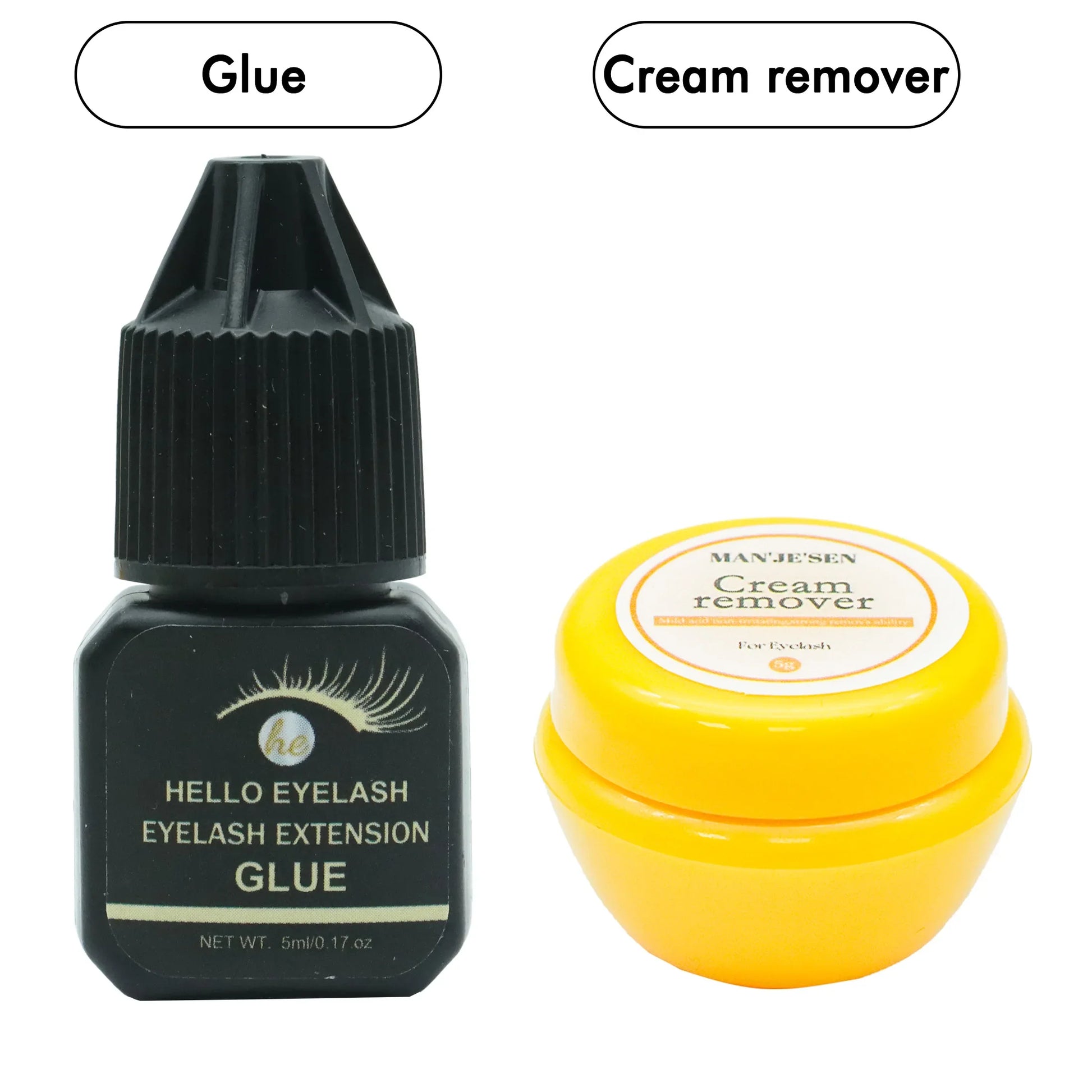 Professional DIY Waterproof Eyelash Extension Glue Quick Drying Strong Hold Long Lasting 14 Days for Home Use Low Smell eyelasah LadyShow.Store