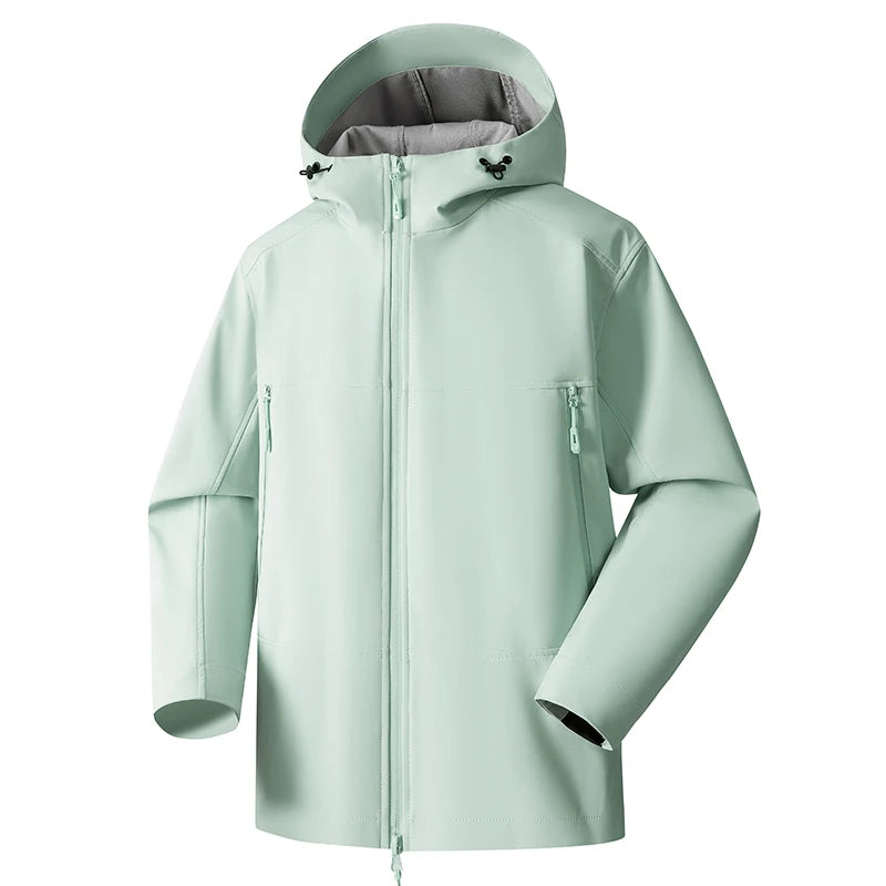 Unisex Waterproof Windproof Hooded Jacket Multi Color Outdoor Hiking Coat Pi-Mart