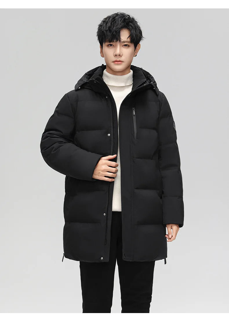 High Brand White Goose Down Jacket Coat Parka Men's Clothing Winter Padded Puffer Jackets Luxury Hooded Padding Outerwear HWY309 Pi-Mart