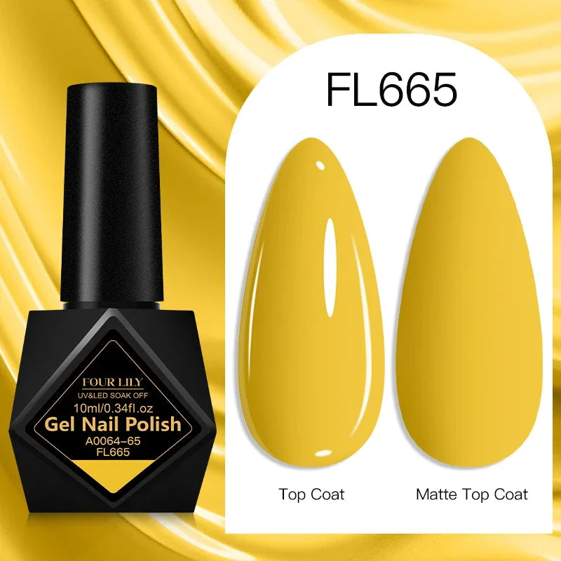 10ml Gel Nail Polish 162 Colors Nail Supplies Vernis Semi Permanent Nail Art Manicure Soak Off LED UV Gel Nail Varnishes Summer Tri Light Beauty