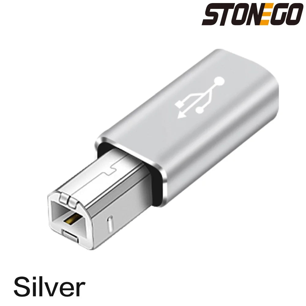 STONEGO Multifunctional Aluminum Alloy Type-C to USB Converter for Electronic Musical Instrument, Laptop, Printer Pi-Mart