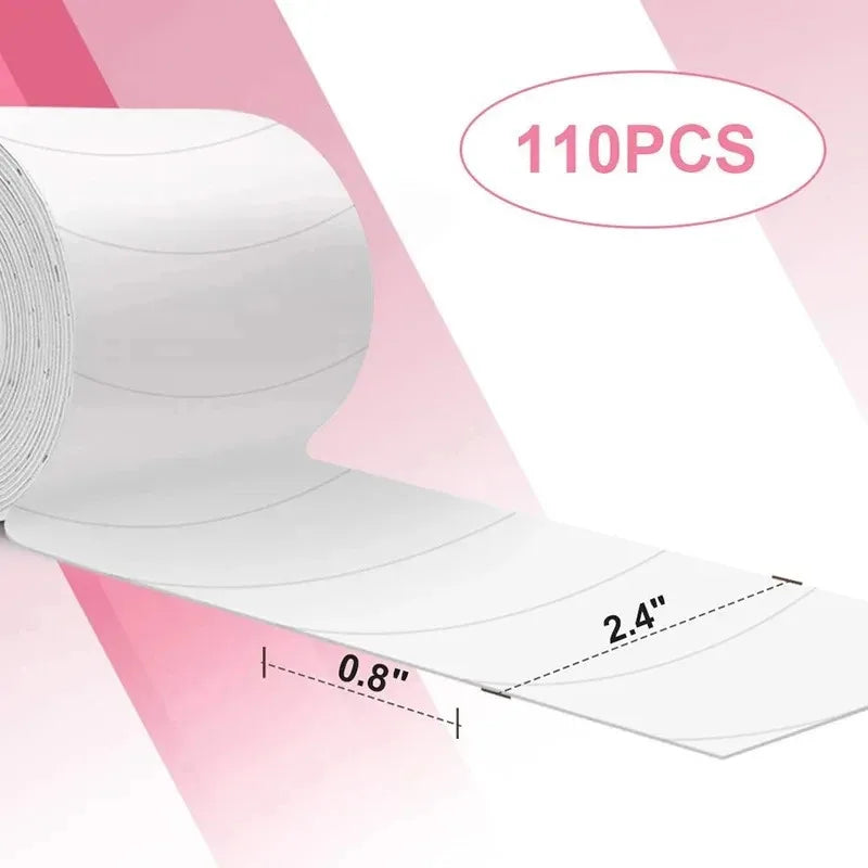 110Pcs Micro Foam Eyepad Painless Lash Supplies PE Foam Eye Patch Easy Remove Tape Makeup Stickers Under Eyelash Pad Patch Pi-Mart