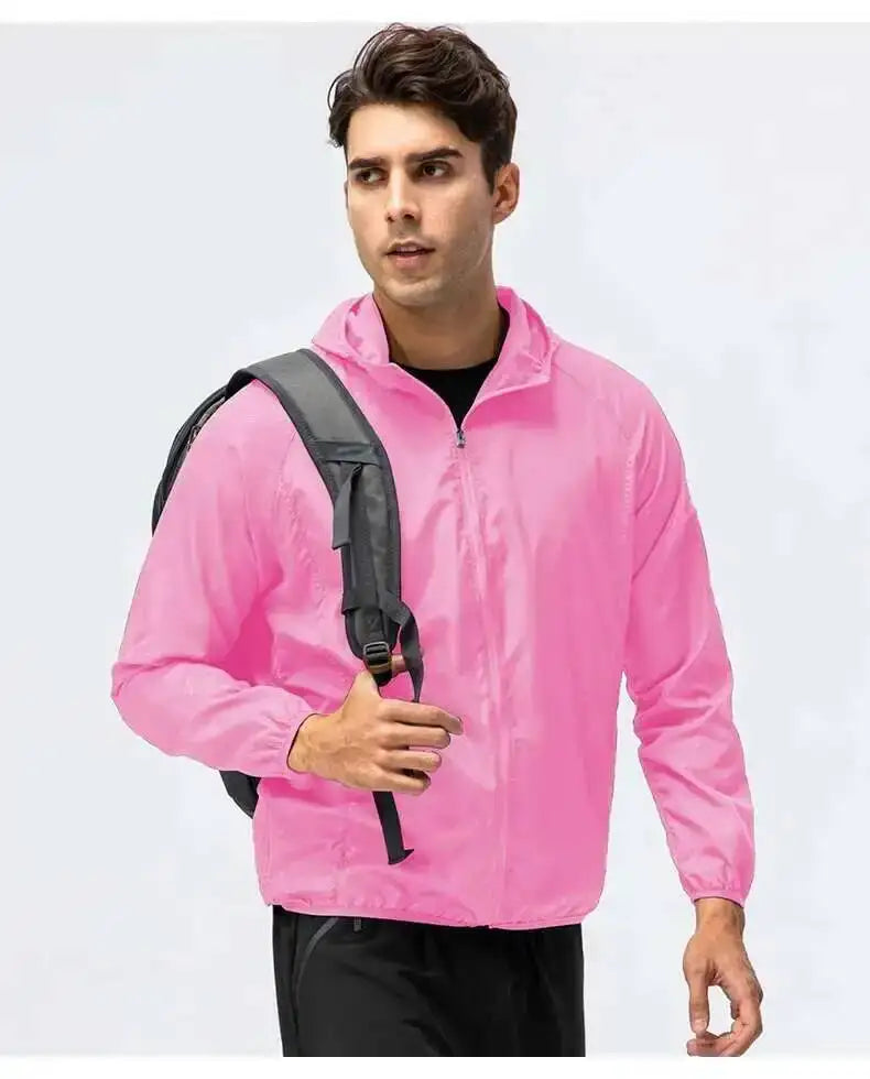Fishing Rain Wind Breaker Coat For Men Women Waterproof Jacket Hiking Climbing Clothes Sun Protection Quick Dry Rain Coat Pi-Mart