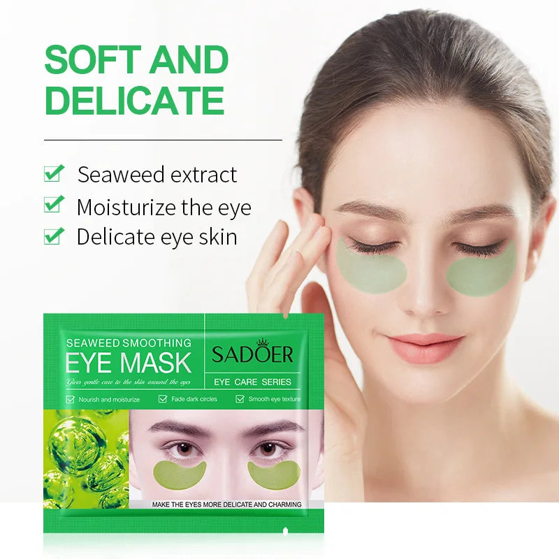 5/10/20 Pairs SADOER Crystal Collagen Eye Mask Anti Dark Circles Removal Eyes Bags Moisturizing Eye Patches for Eyes Skin Care Tri Light Beauty
