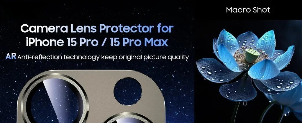 Metal Camera Lens Protector For IPhone 15 16Pro Max Aluminum Alloy Tempered Glass Cover Screen Protector For IPhone 15 16Pro Pi-Mart