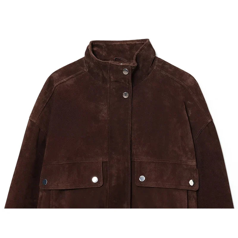 Women's Autumn Jackets 2025 New Fashion Big Pocket Elegant Women's Slim Warm Jackets Autumn Street Chic Young Student Coats LadyShow.Store