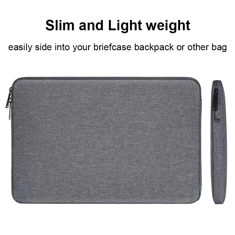Portable Laptop Sleeve Bag Case Soft Cover 11 12 13 14 15 15.6 Inch for Macbook Huawei Xiaomi HP Dell Lenovo Laptop Handbag Pi-Mart
