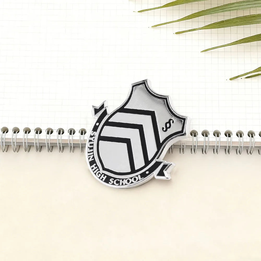 Persona 5 Shujin High School Emblem Enamel Brooch Anime Gaming Collectibles Badge Backpack Clothing Accessories Gamer Gift Pi-Mart